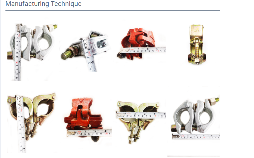 Metal Casti Ống giàn giáo Clip Clip Fastener Beam Kẹp khớp nối / Ống giàn giáo Kết thúc và khớp nối mũ từ nhà cung cấp Trung Quốc